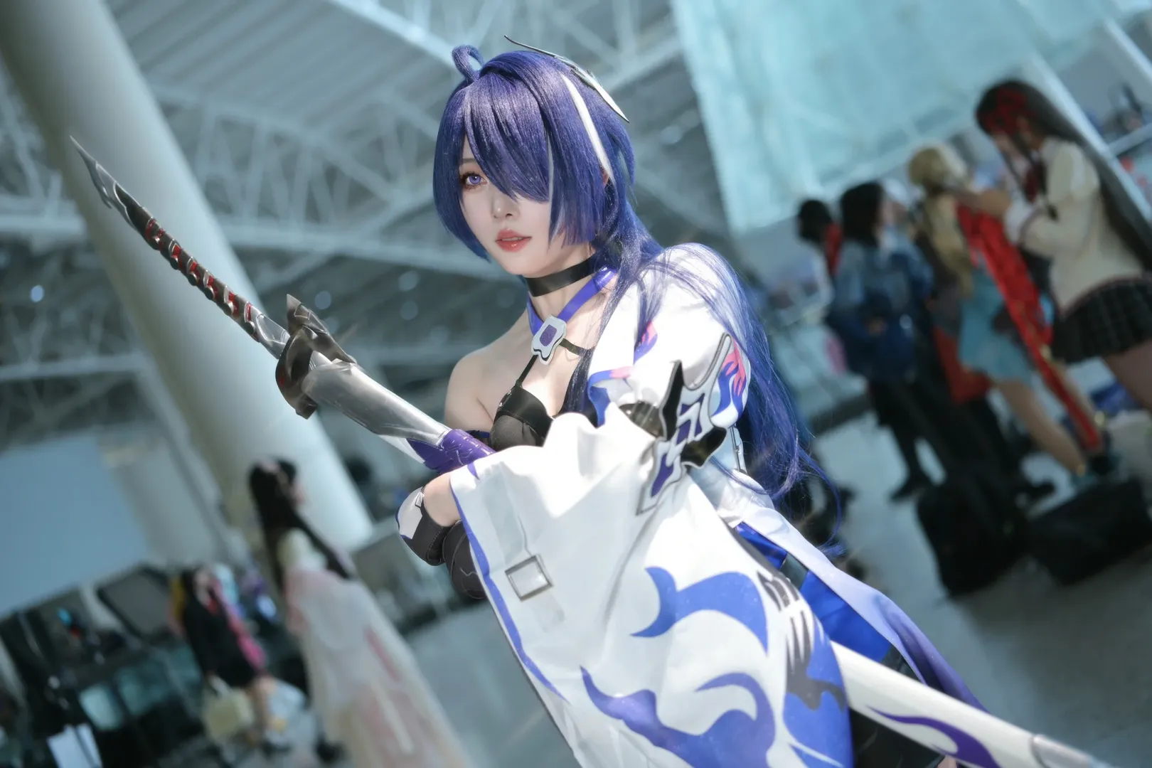 崩壊：スターレイル, 黄泉 コスプレ, イベント写真, コスプレ日常, 赤い傘の小道具 - 4枚目