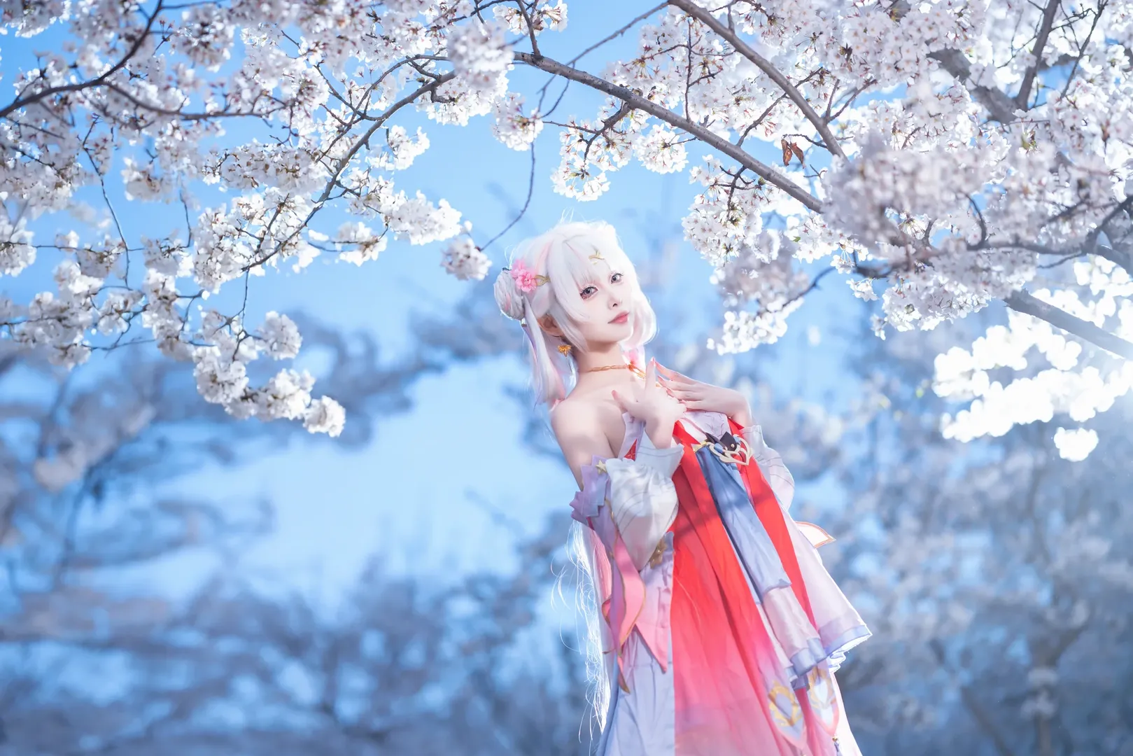 鳴潮, 櫻花攝影, 今汐cos, cosplay攝影, 今汐桃夭灼灼 - 第2張