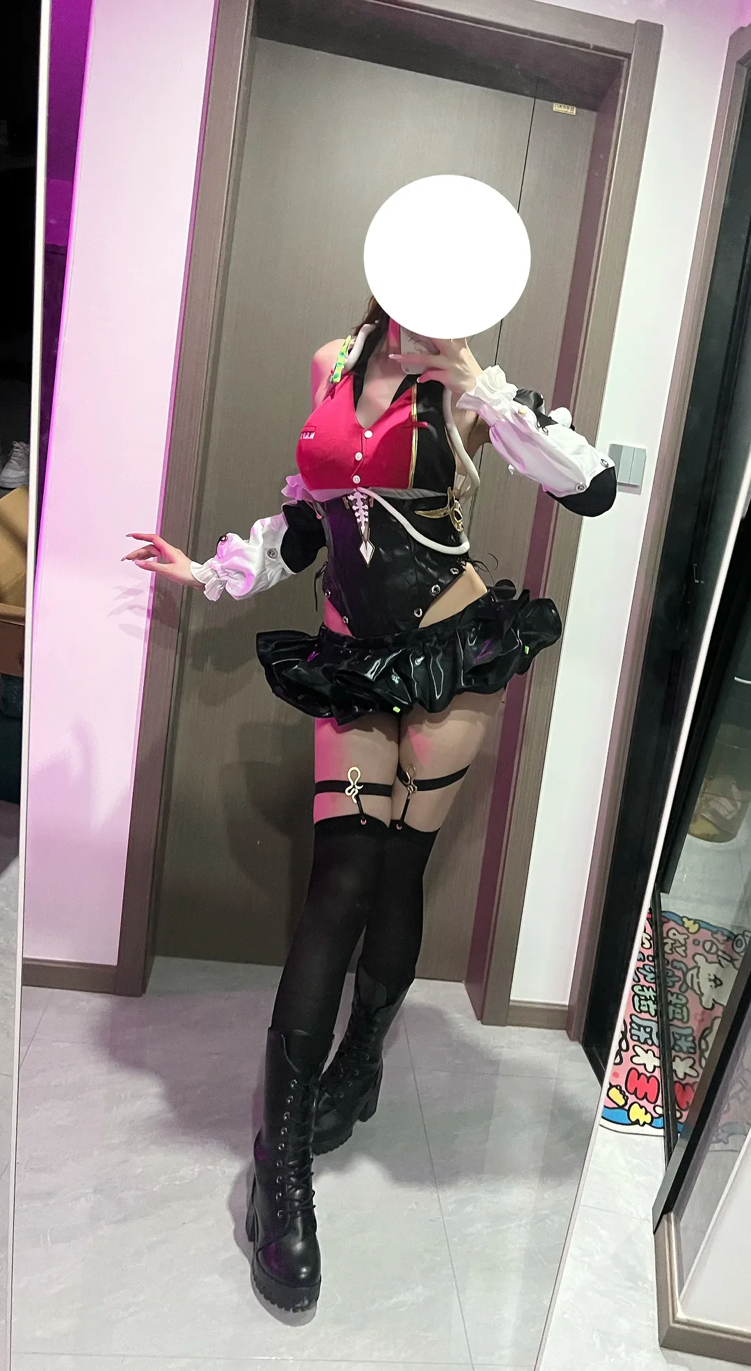 绝区零, 希希芙cos, cosplay穿搭, 黑丝腿环, 游场试衣 - 第1张