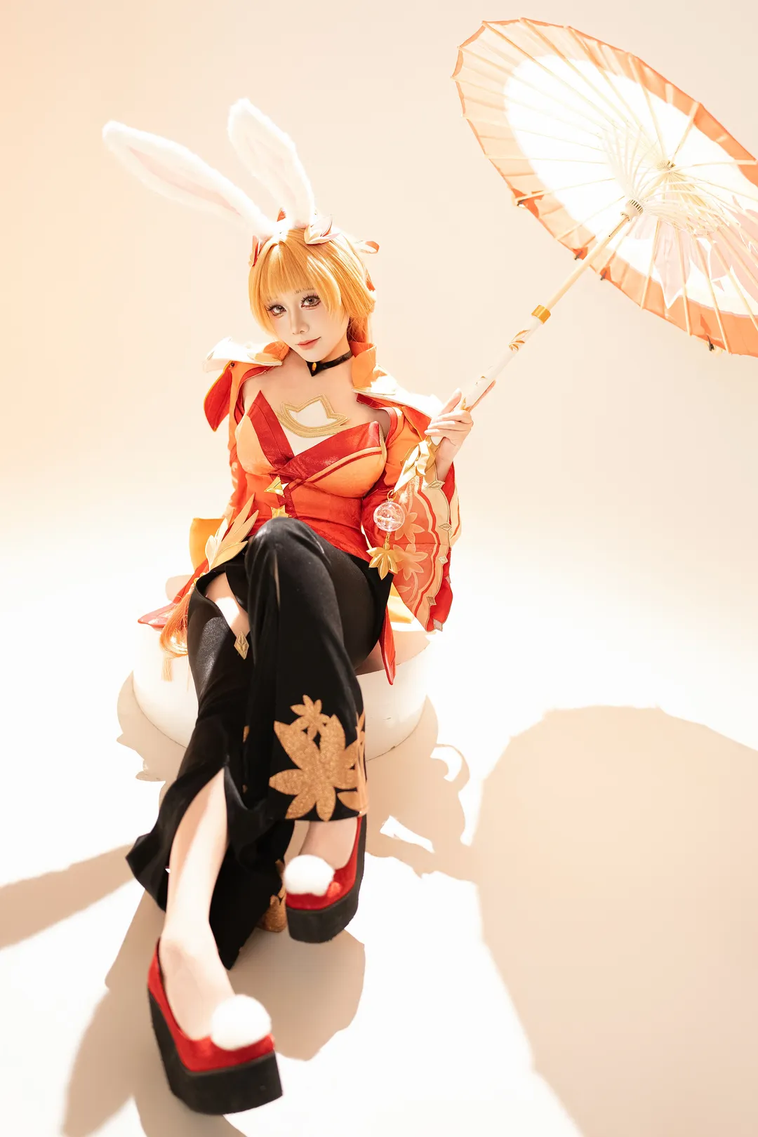 スタジオ撮影, オナー・オブ・キングス, 公孫離コスプレ, コスプレ撮影, ダンスの動き - 1枚目
