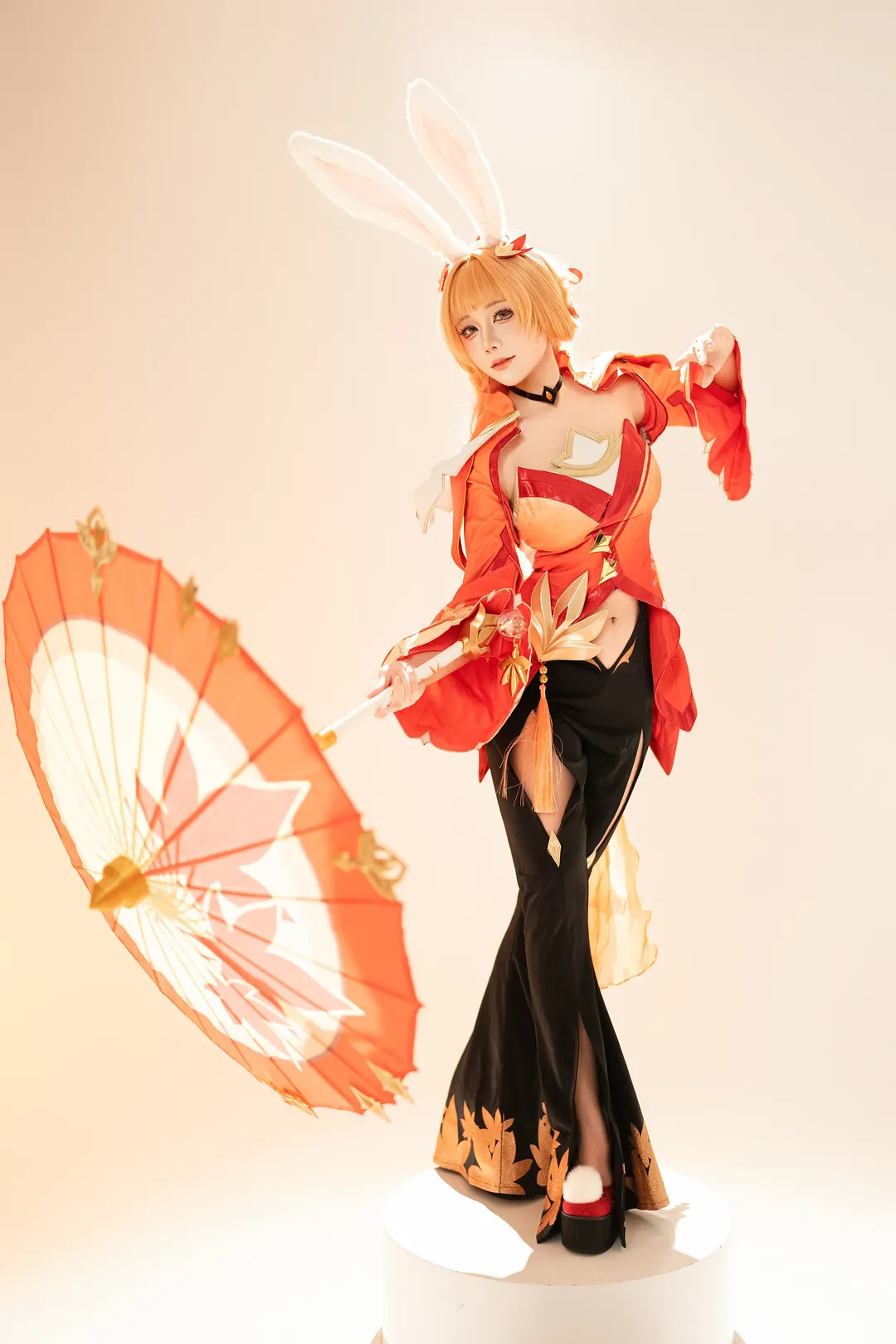 スタジオ撮影, オナー・オブ・キングス, 公孫離コスプレ, コスプレ撮影, ダンスの動き - 4枚目