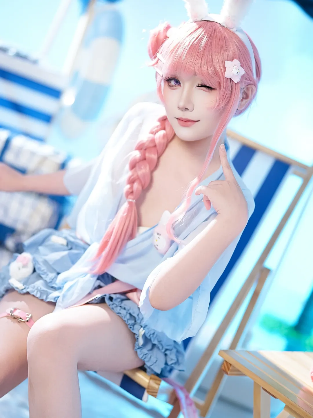 王者荣耀, 夏日穿搭, 公孙离cos, cosplay分享, 公孙离hellokitty