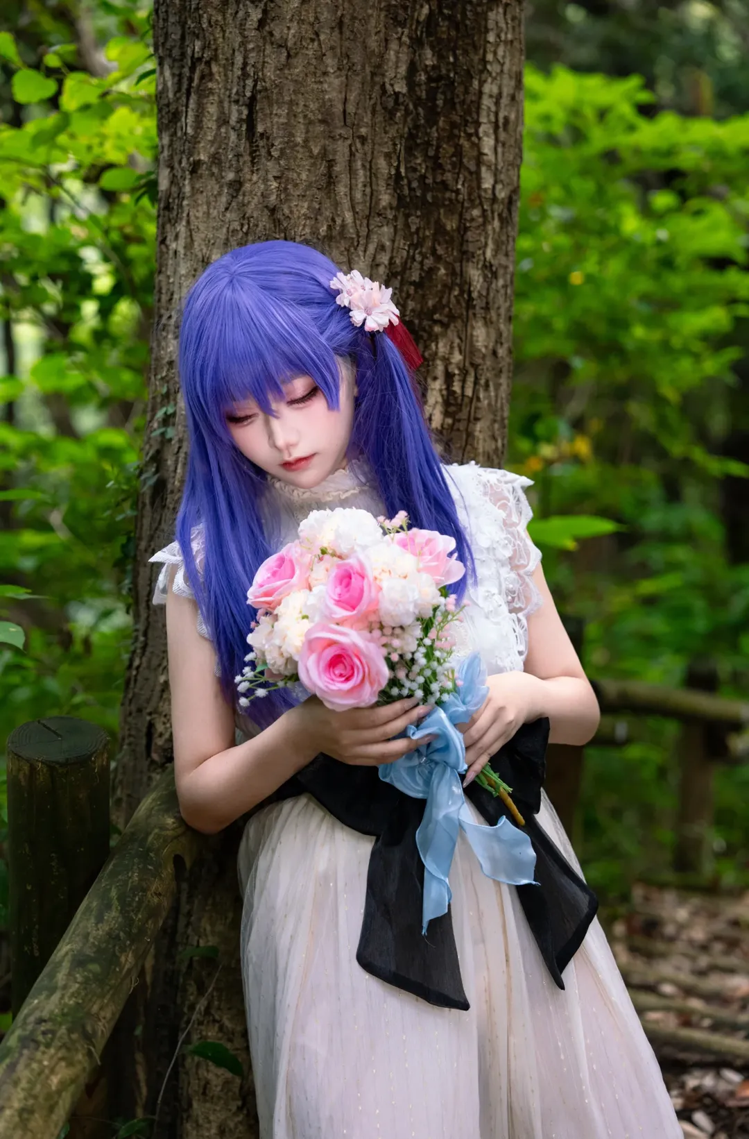 cosplay, 二次元攝影, 間桐櫻cos, 森林寫真, FateStayNight