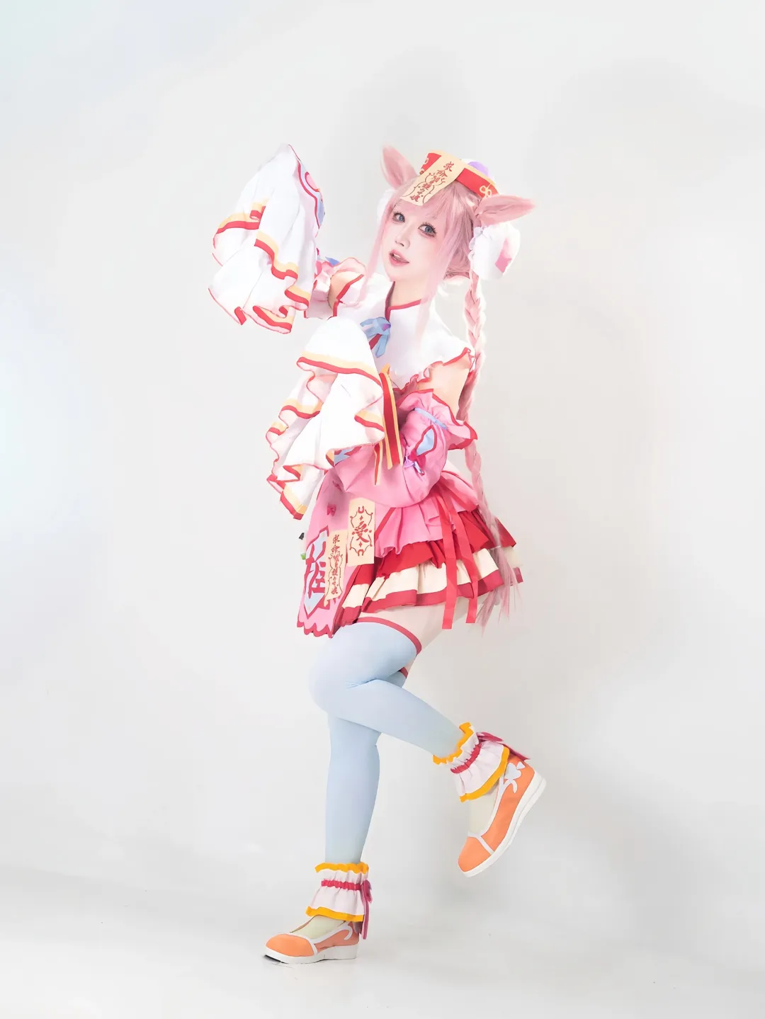 cos摄影, 赛马娘, 二次元造型, 白色丝袜, 爱丽数码cos
