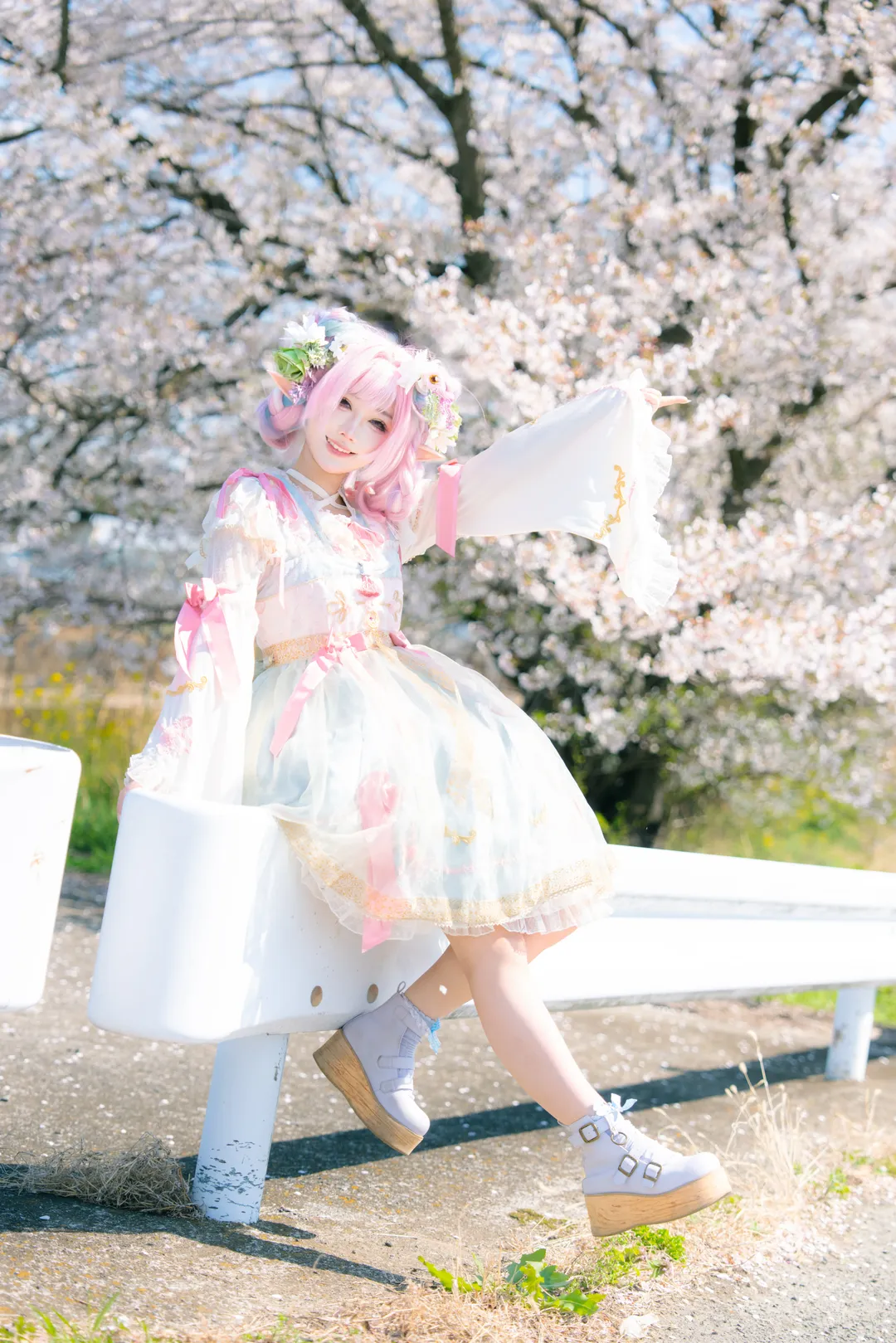 Cyrene Cosplay, Honkai: Star Rail, Anime cosplay, Spring vibes, Sakura headcanon