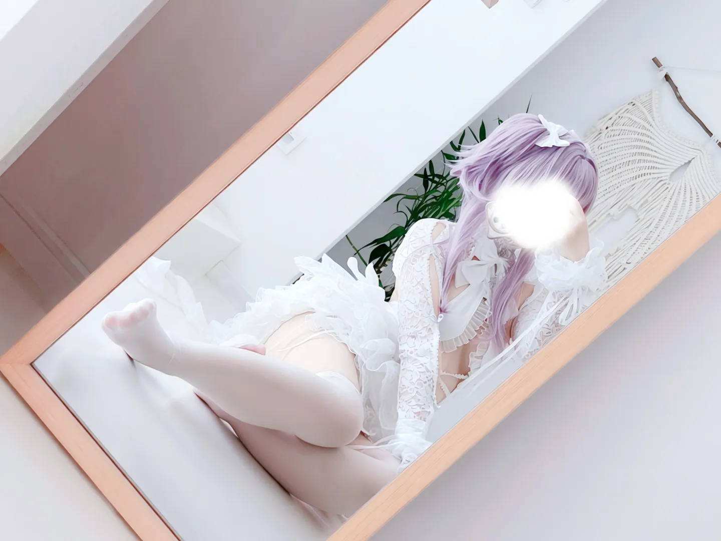 二次元, NIKKE, 白丝, 镜面摄影, 小水母cos