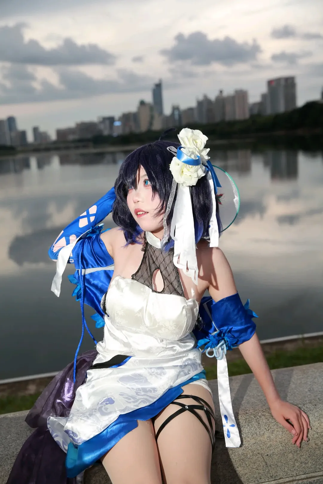 希兒cos, 崩壞三, cosplay攝影, 外景cos, 墨染鏡華 - 第4張