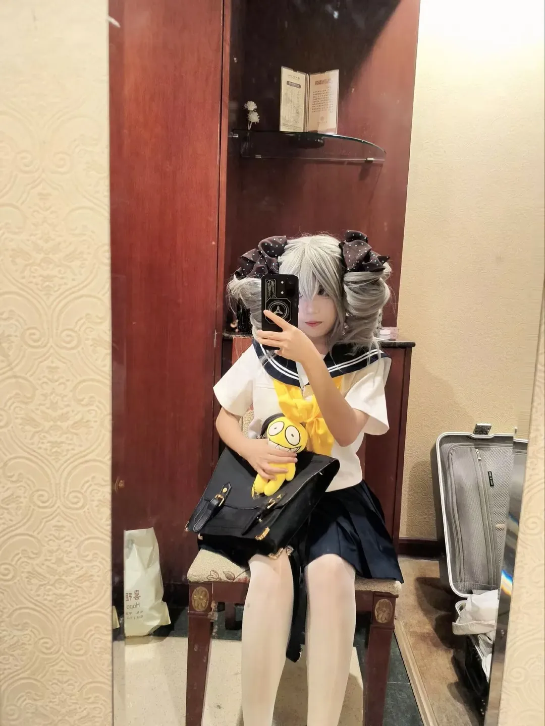 崩坏三, 布洛妮娅cos, cosplay日常, 二次元穿搭, 白丝cos - 第3张