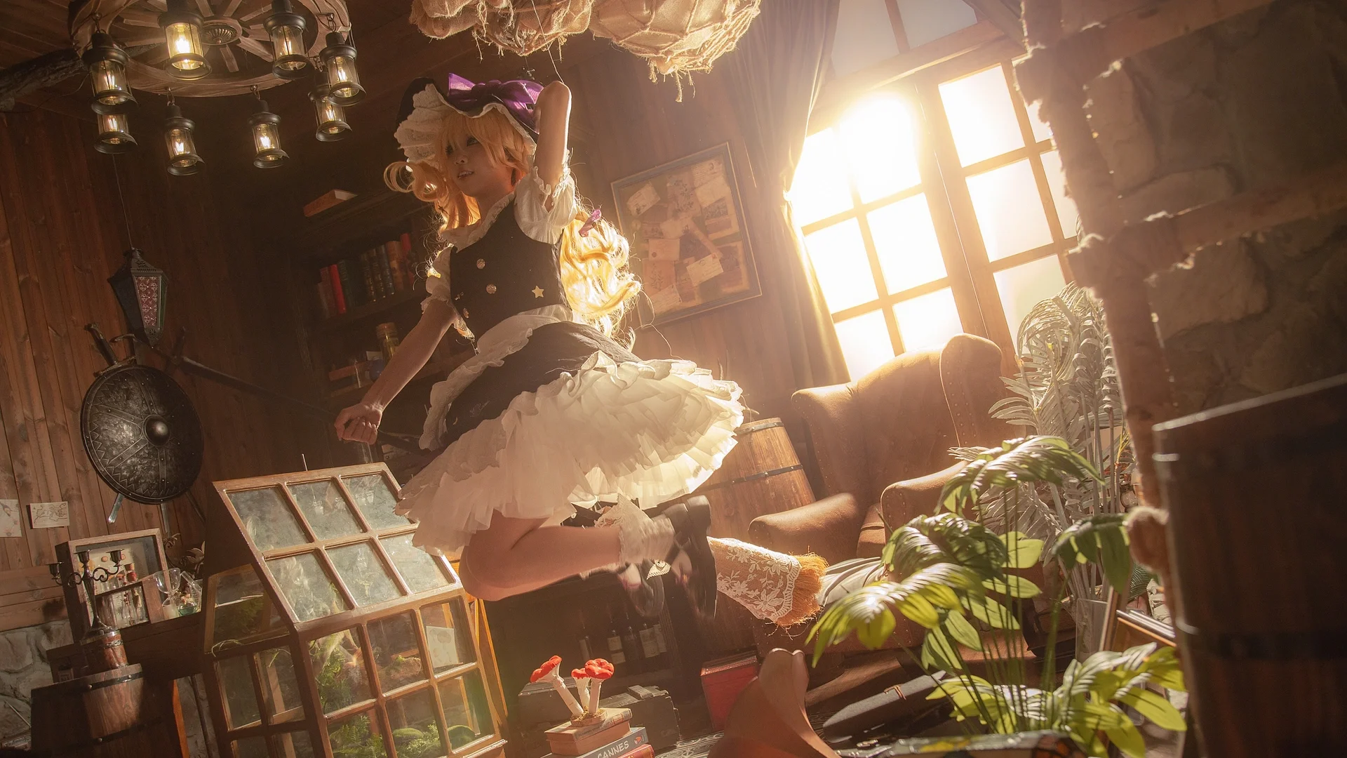 雰囲気のある写真, 撮影テクニック, コスプレ撮影, 黒タイツ コーデ, 1灯ライティング - 8枚目