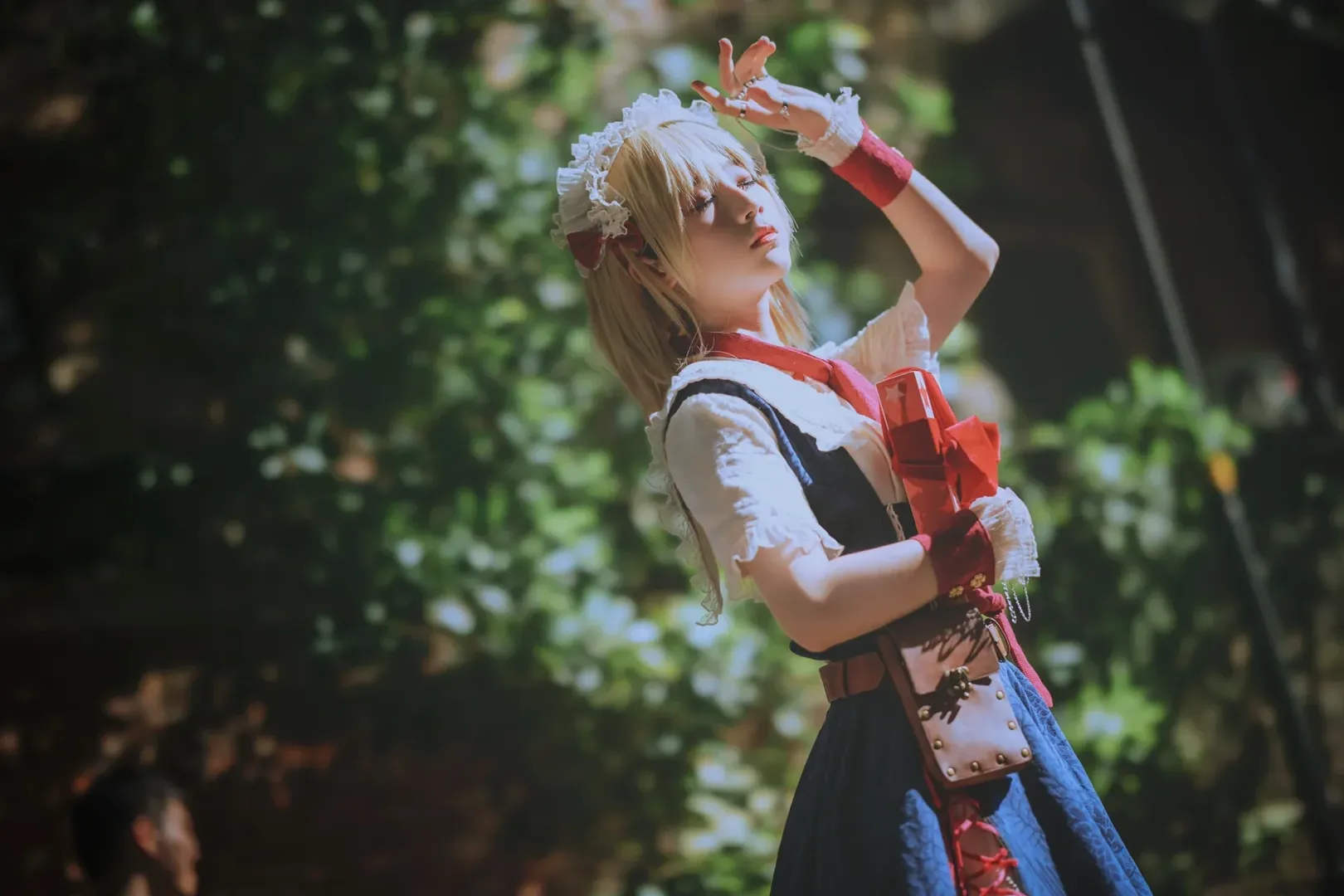 アリス コスプレ, 東方Project, 二次元写真, ロングブーツコーデ, 屋外広角ポートレート - 3枚目