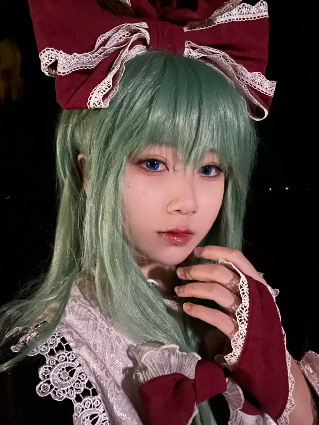 東方Project, 夜景ポートレート, 鍵山雛 コスプレ, 大理洱海, 流し雛の祈願 - 1枚目