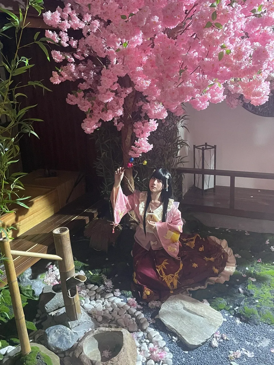 東方Project, 桜, 日本庭園, 写真共有, 蓬莱山輝夜コスプレ - 6枚目