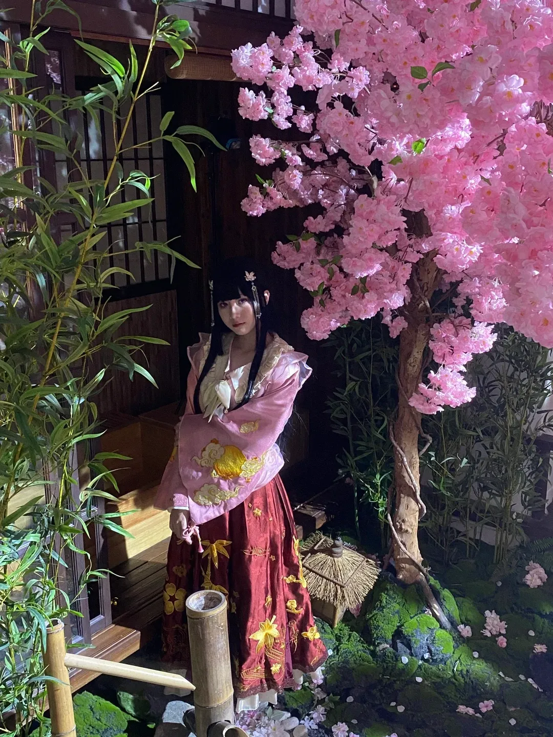 東方Project, 桜, 日本庭園, 写真共有, 蓬莱山輝夜コスプレ - 7枚目
