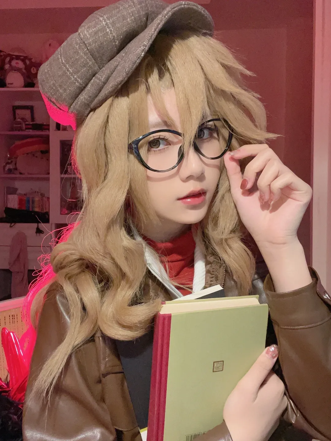 cosplay, 重返未来1999, 皮衣穿搭, 梅兰妮cos, 红丝袜穿搭 - 第2张