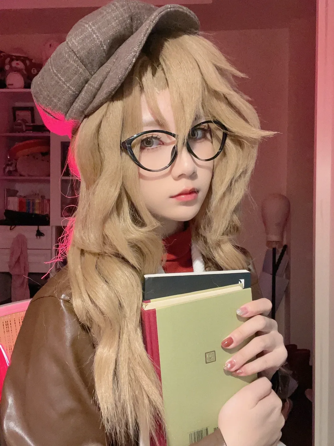 cosplay, 重返未来1999, 皮衣穿搭, 梅兰妮cos, 红丝袜穿搭 - 第3张