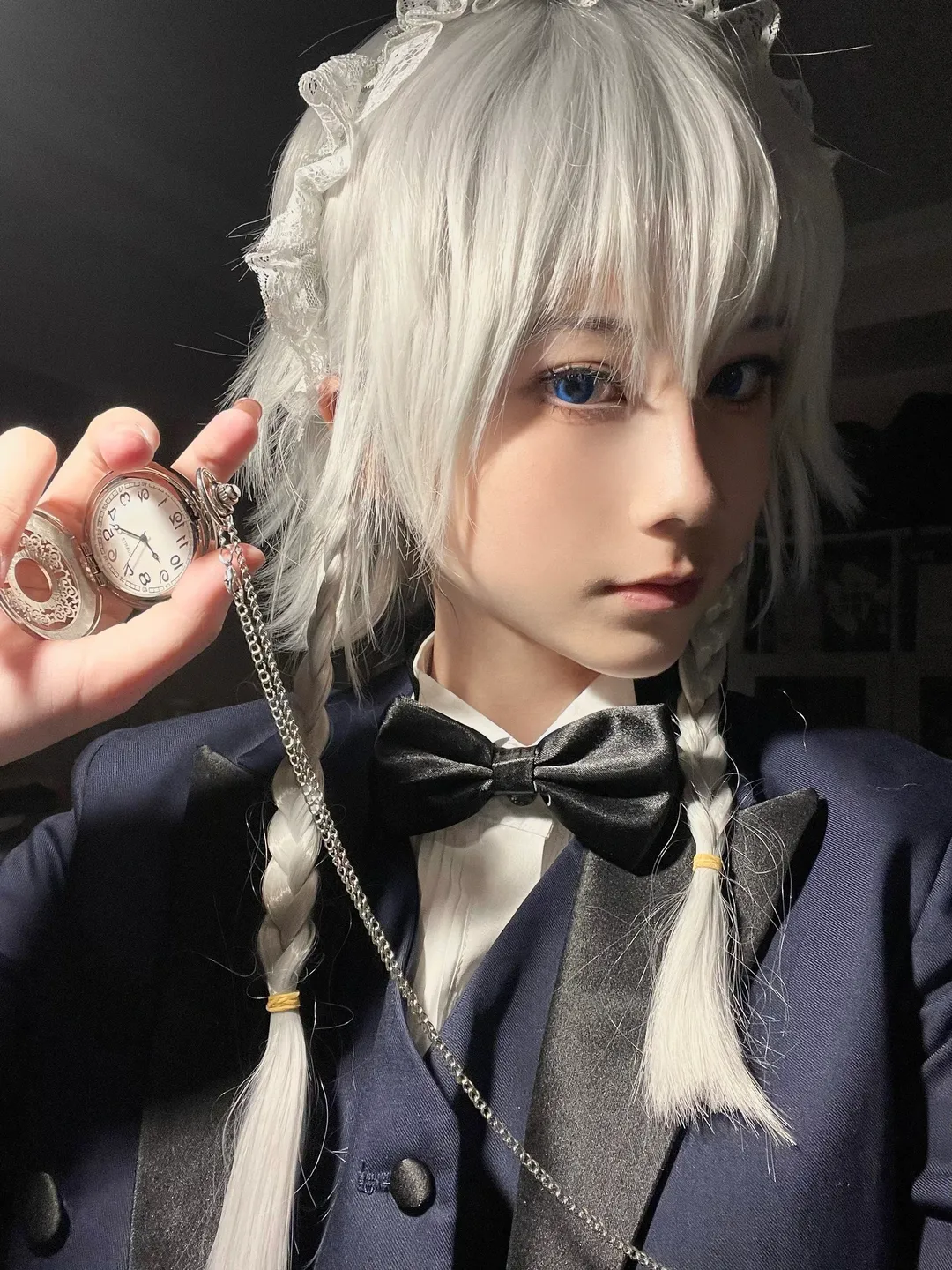 cosplay, 东方Project, 十六夜咲夜cos, 银发双马尾, 执事服 - 第1张
