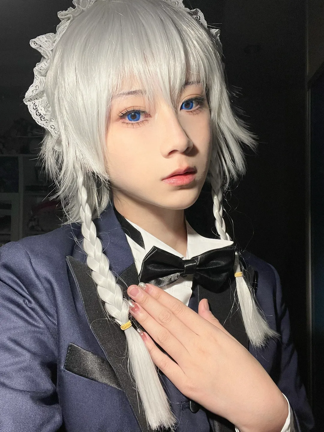cosplay, 东方Project, 十六夜咲夜cos, 银发双马尾, 执事服 - 第9张