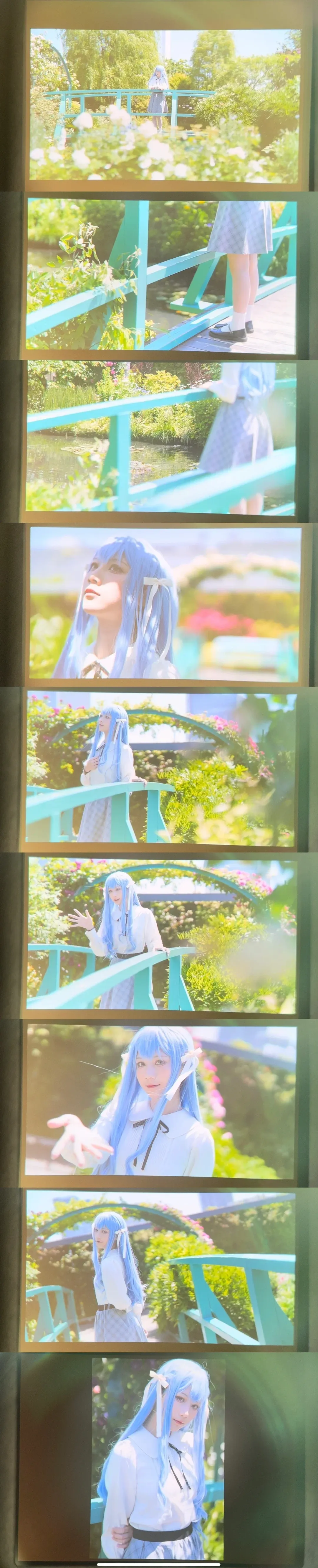 豊川祥子 コスプレ, 白ソックスコーデ, MyGO!!!!!, 池袋聖地巡礼, 青い髪の女性コスプレイヤー - 2枚目