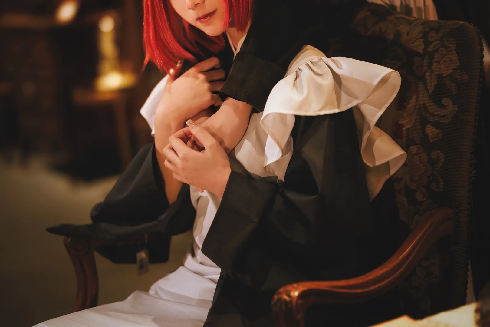 复古风, 双人cosplay, 月姬, 巫净琥珀cos, 巫净翡翠cos - 第17张
