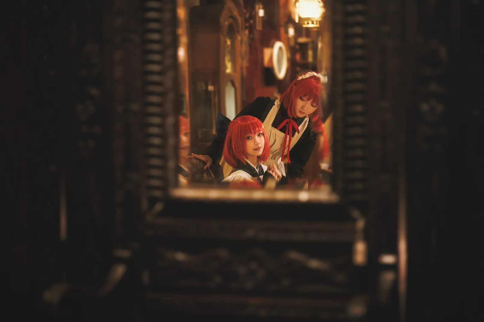 复古风, 双人cosplay, 月姬, 巫净琥珀cos, 巫净翡翠cos - 第18张