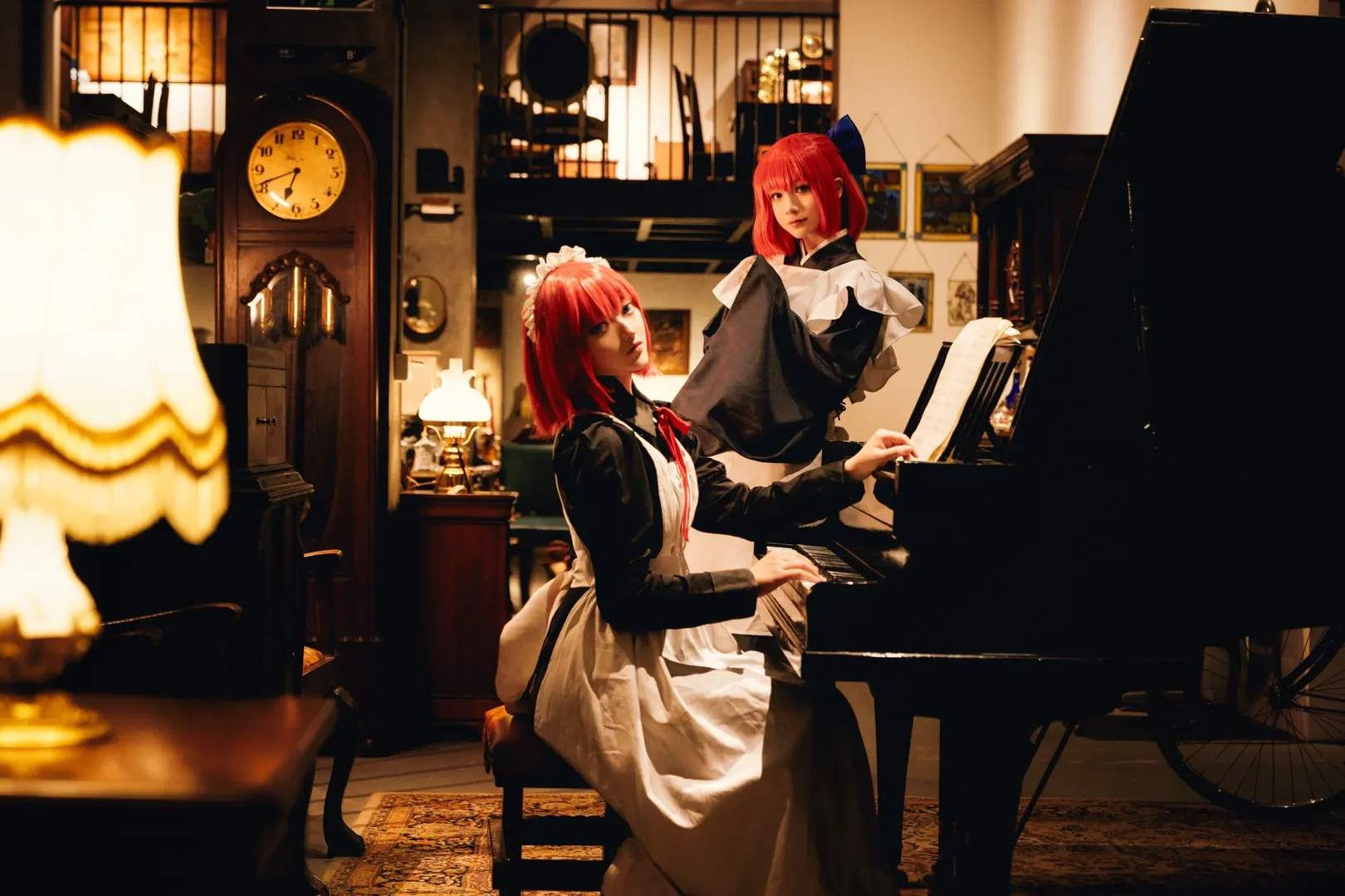 复古风, 双人cosplay, 月姬, 巫净琥珀cos, 巫净翡翠cos - 第5张