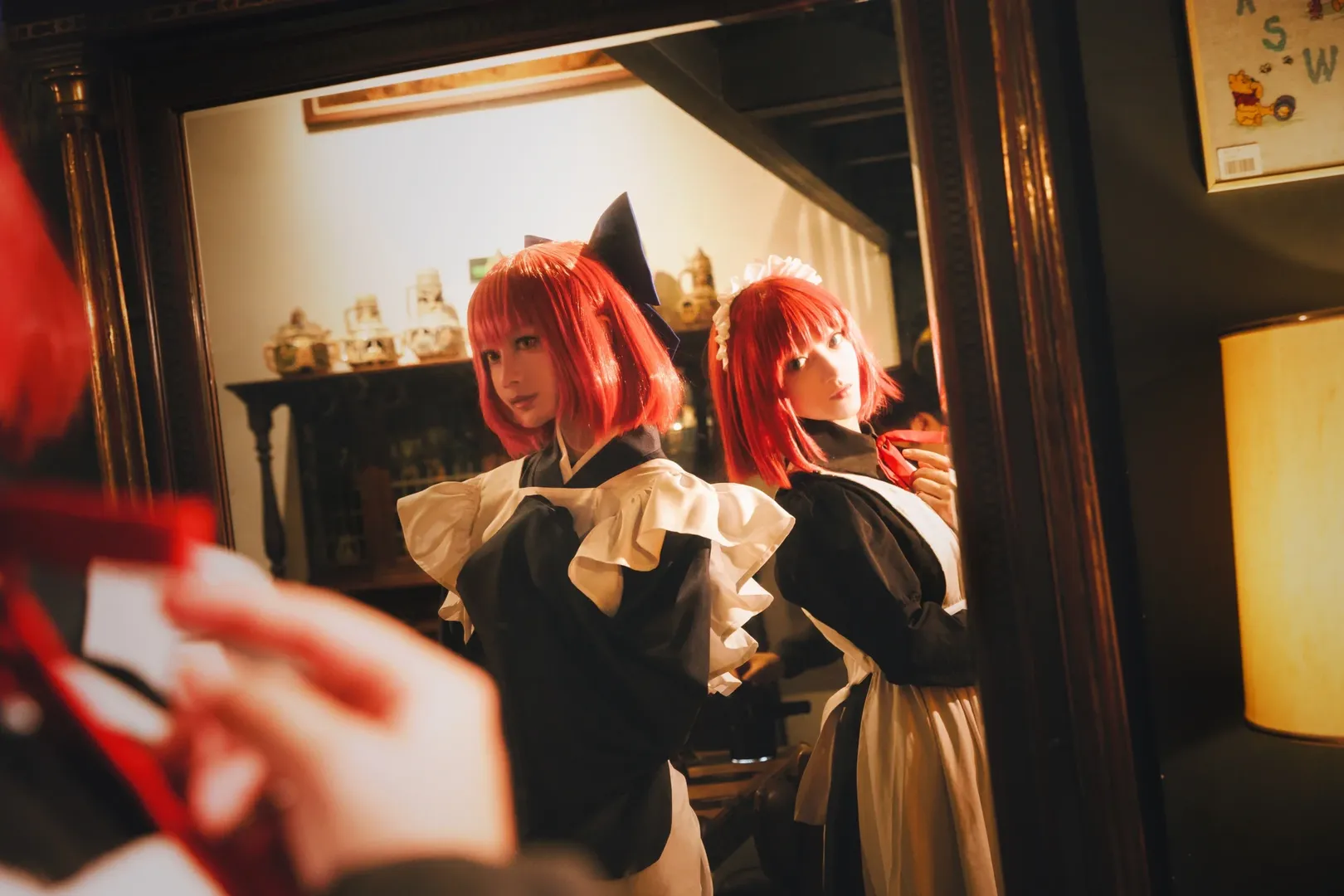 复古风, 双人cosplay, 月姬, 巫净琥珀cos, 巫净翡翠cos - 第9张