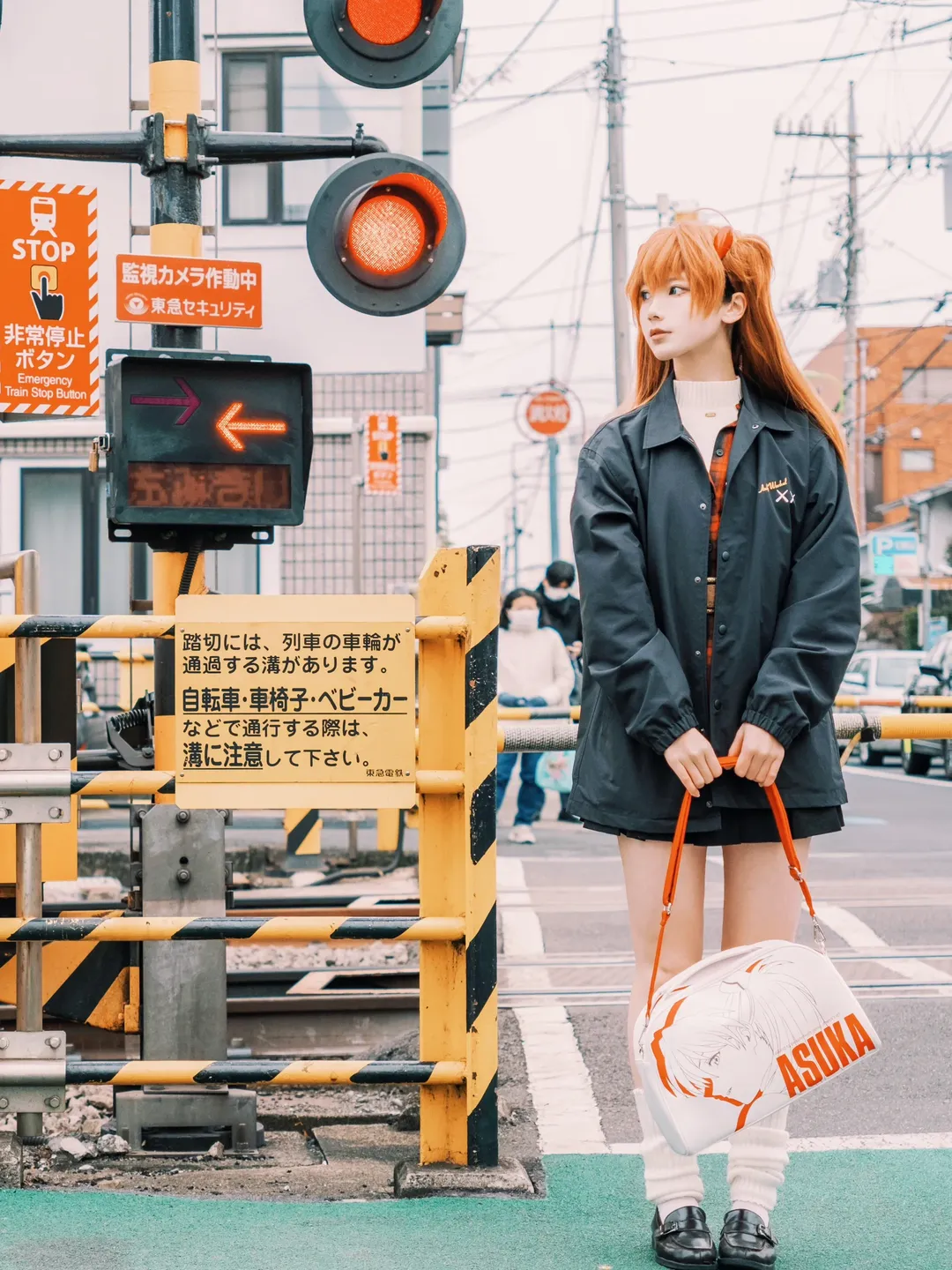 明日香cos, 新世纪福音战士, cosplay摄影, 日本街拍, 昭和复古 - 第4张