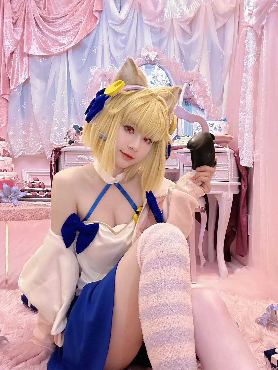 魔法少女, FGO, 爱尔奎特cos, 条纹长袜, 幻想嘉年华