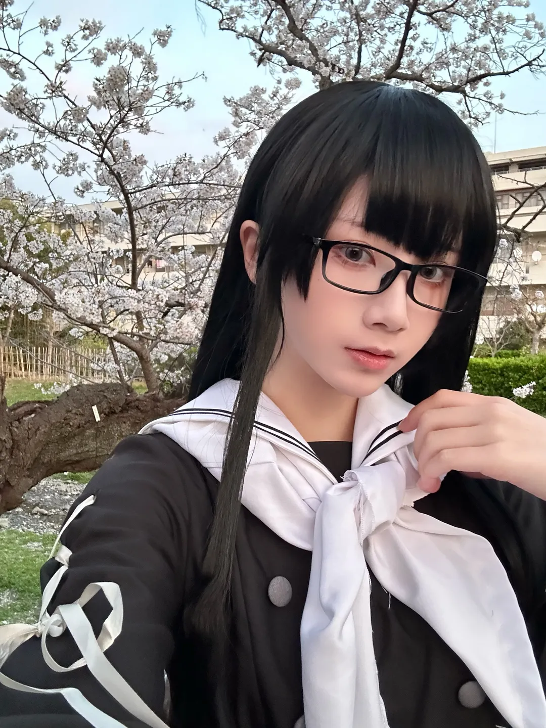 Fate/Grand Order, 樱花, 水手服, 黑丝, 黑姬cos - 第3张