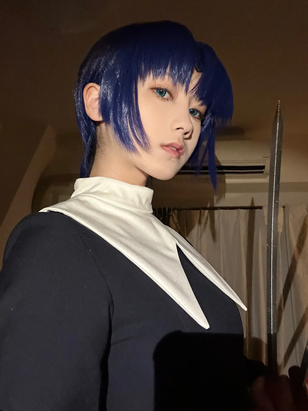 cosplay, 藍髮, 型月, 月姬, 希耶爾cos