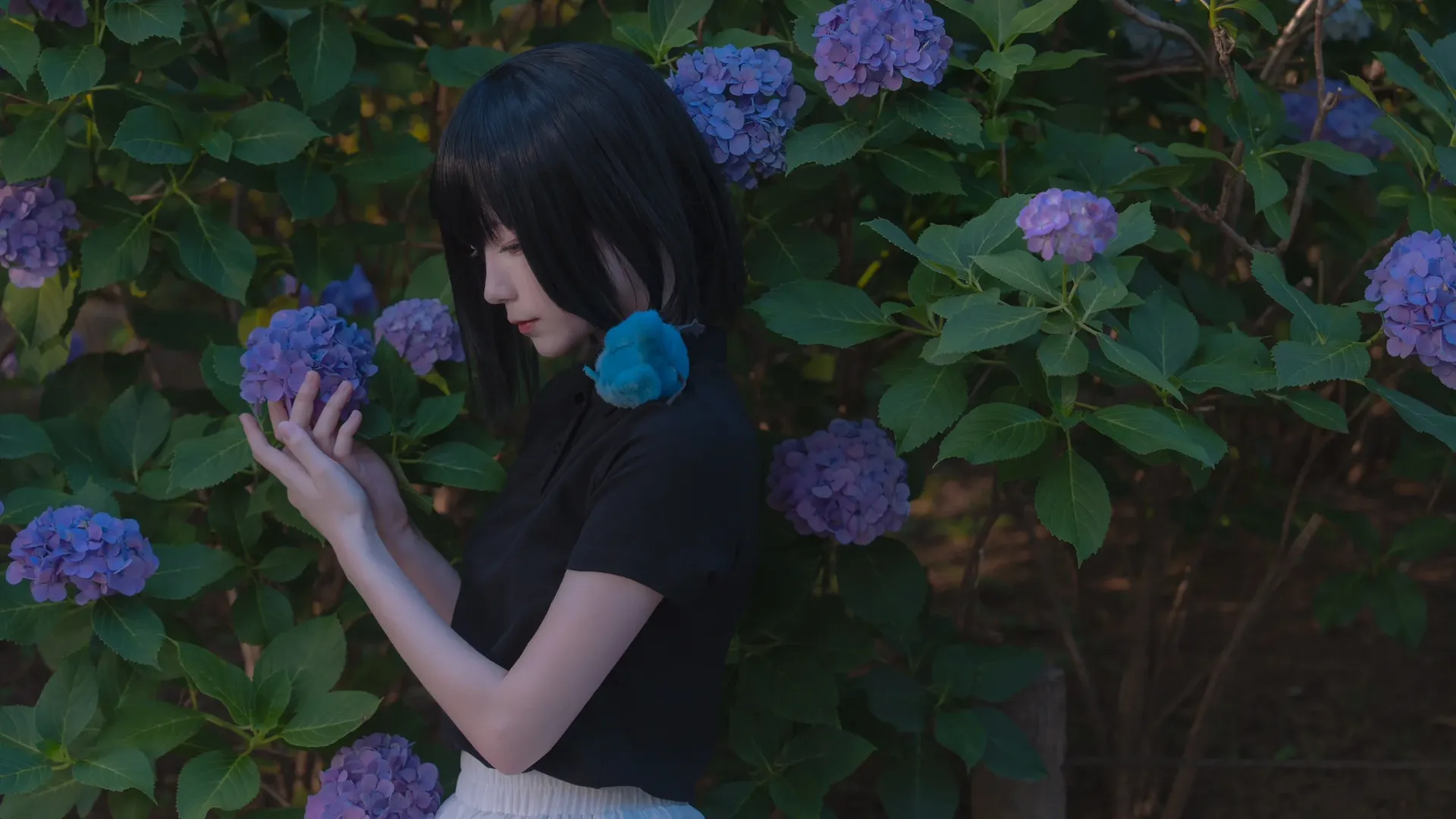 Hydrangea, Atmospheric photography, Witch on the Holy Night, Kuonji Alice cosplay, Moon cookies - Image 2