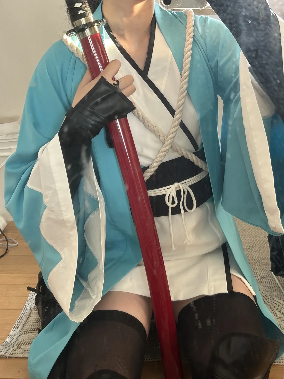 Fate/Grand Order, 冲田总司cos, cosplay日常, 苍崎青子cos, 过膝袜cos - 第3张