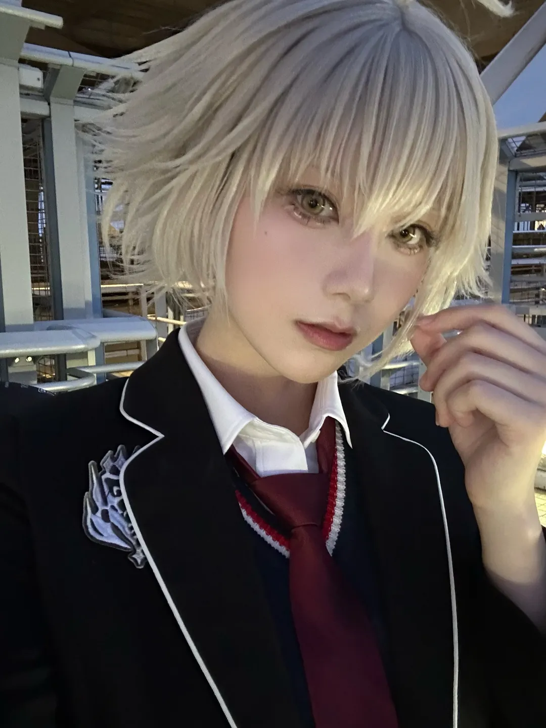 Fate/Grand Order, Anime cosplay, Jeanne d'Arc (Alter) cosplay, Black over-the-knee stockings, Odaiba pilgrimage - Image 1