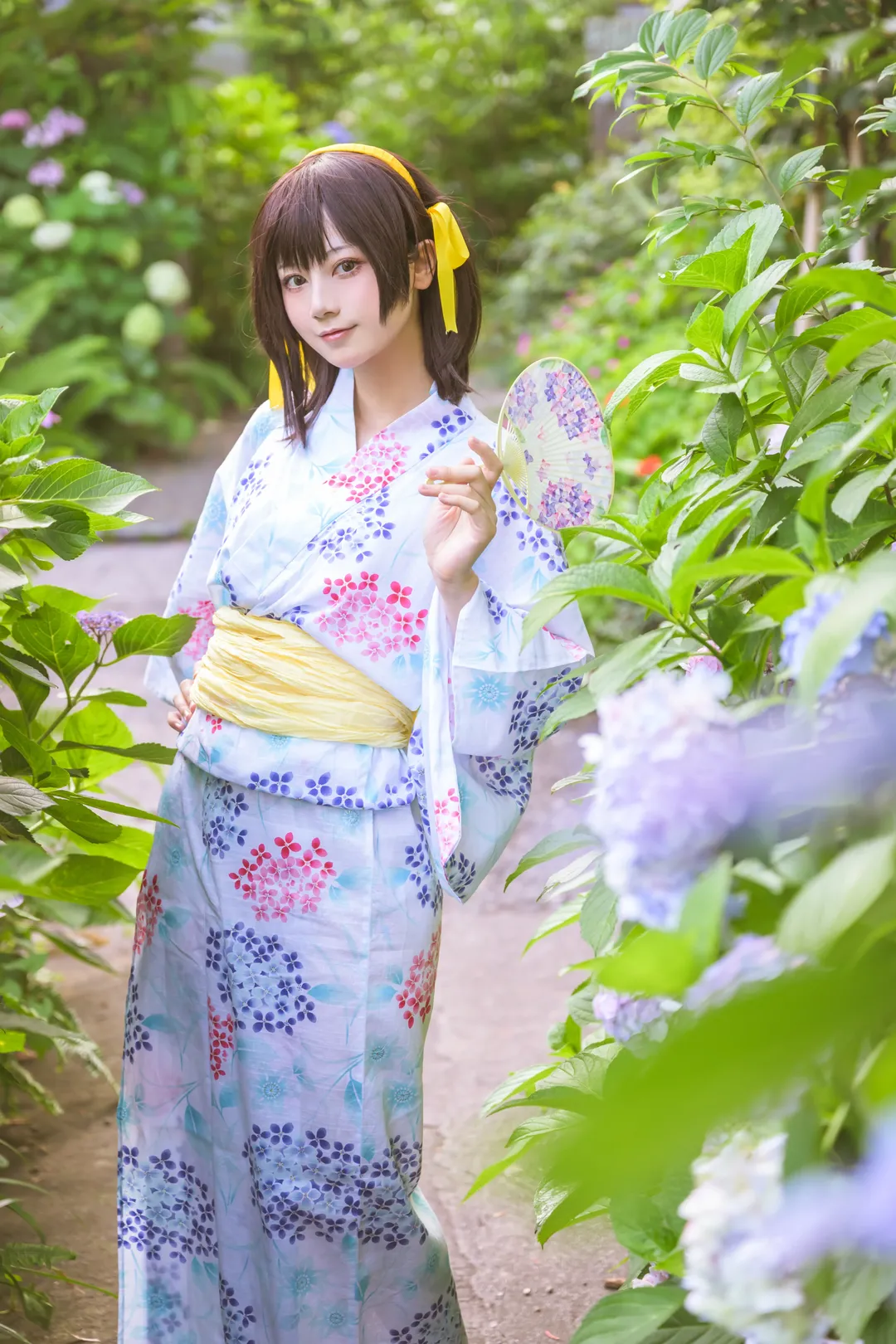 二次元cosplay, 夏日寫真, 涼宮春日cos, 涼宮春日的憂鬱, 浴衣cos - 第1張