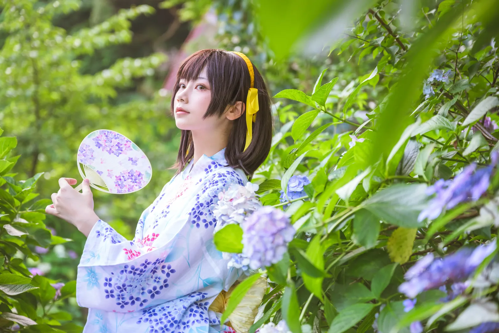 二次元cosplay, 夏日寫真, 涼宮春日cos, 涼宮春日的憂鬱, 浴衣cos - 第3張
