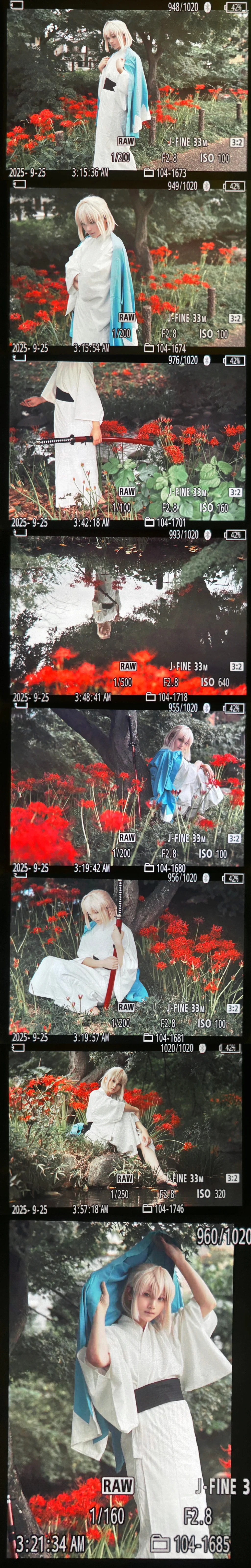 和风摄影, FGO, 冲田总司cos, 彼岸花, 新选组 - 第8张