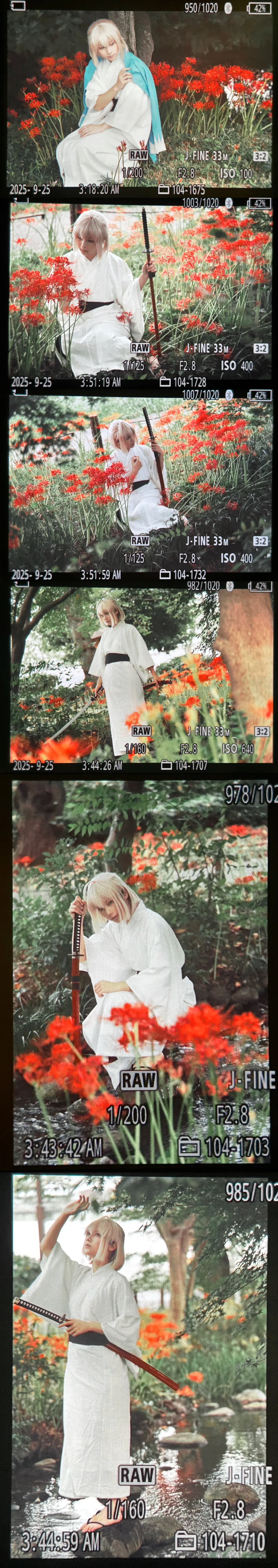 和风摄影, FGO, 冲田总司cos, 彼岸花, 新选组 - 第9张