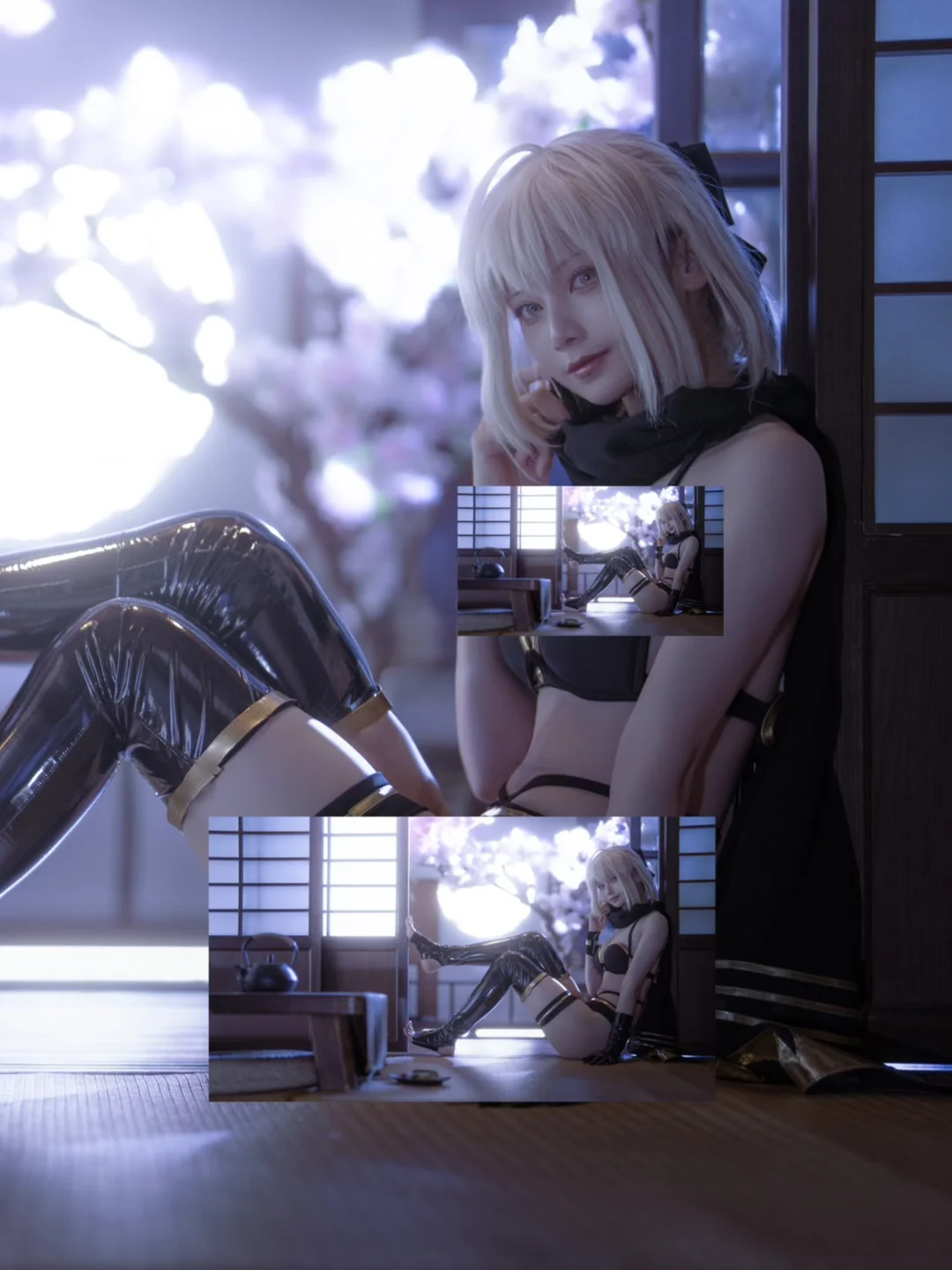 Fate/Grand Order, 和風攝影, 沖田總司cos, 黑絲, 泳裝靈基 - 第1張