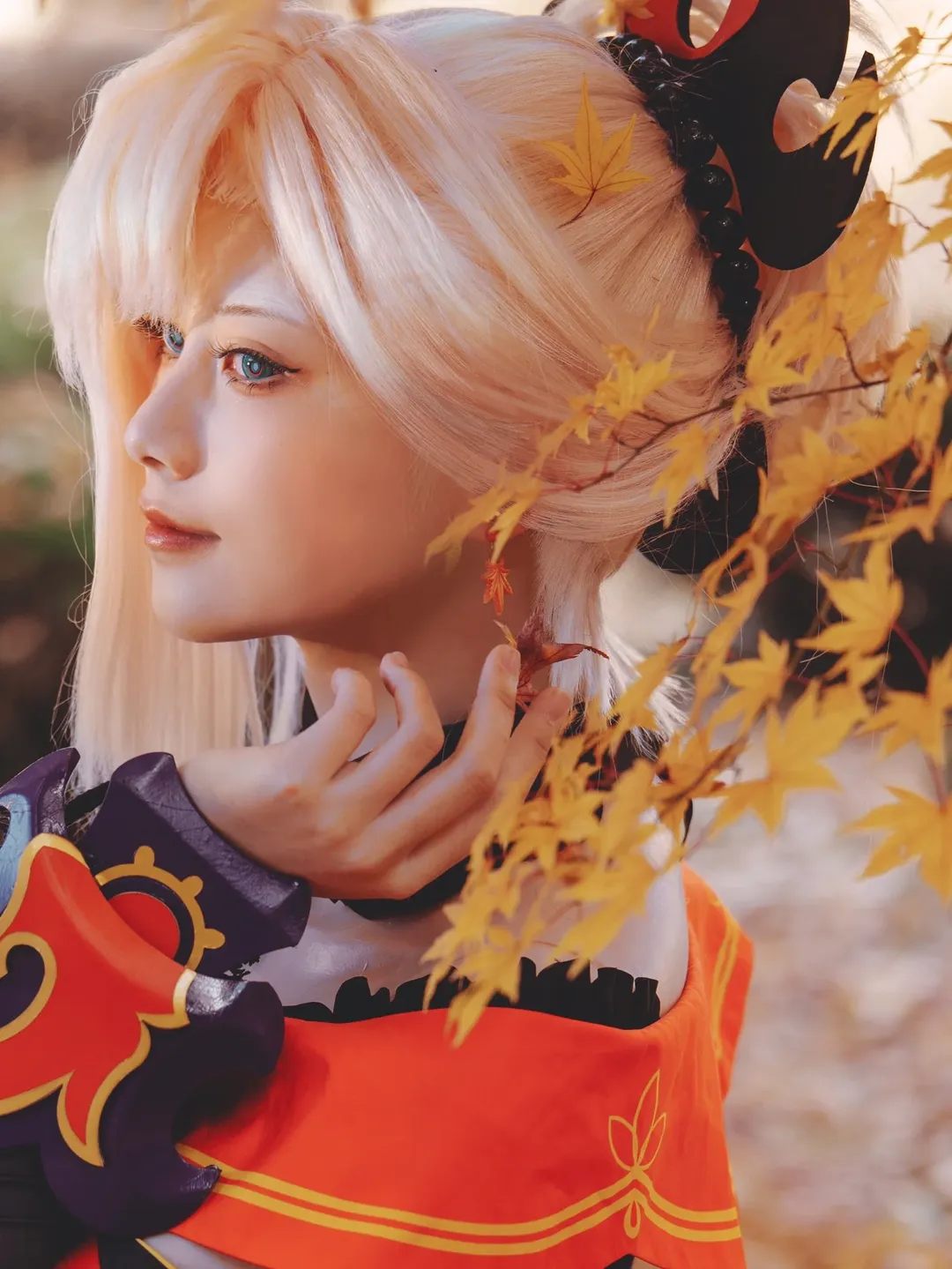 Fate/Grand Order, 宮本武蔵コスプレ, 秋の屋外撮影, レタッチ経験, ディテール描写 - 1枚目