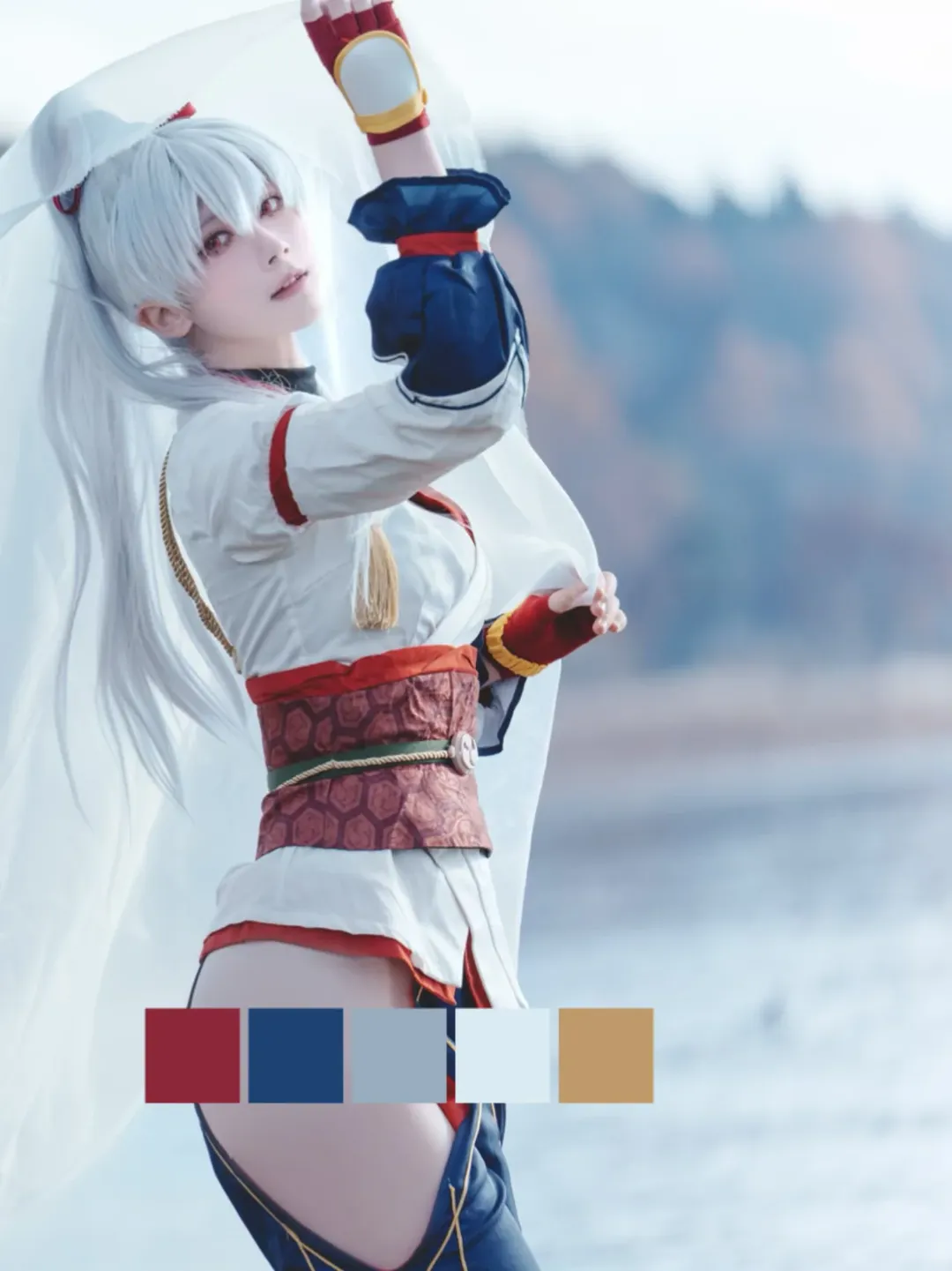 cosplay, FGO, 外景摄影, 巴御前cos, 白纱元素 - 第3张
