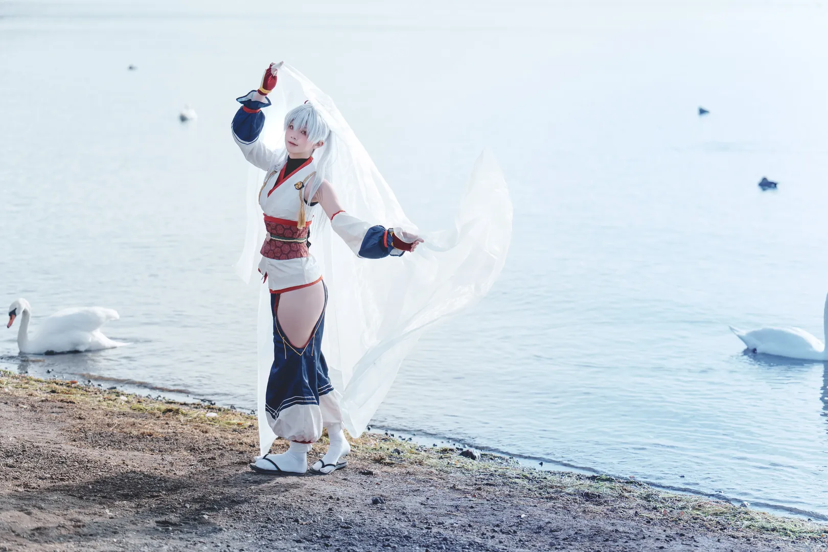 cosplay, FGO, 外景摄影, 巴御前cos, 白纱元素 - 第6张