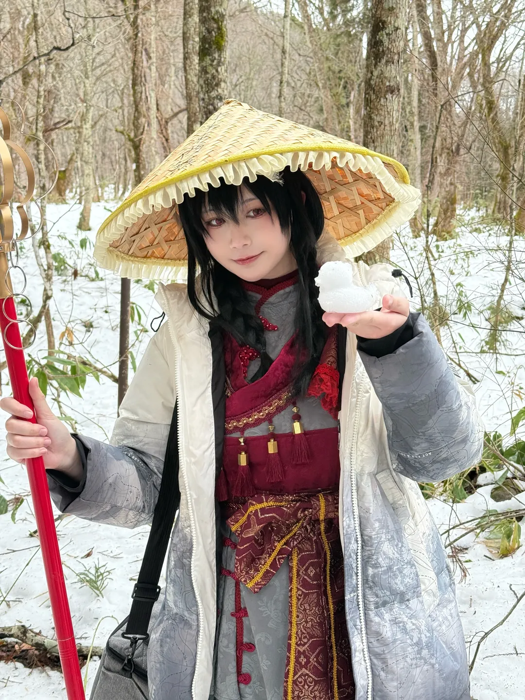 东方project, 户外摄影, 矢田寺成美cos, 长野旅行, 冬季雪景 - 第4张