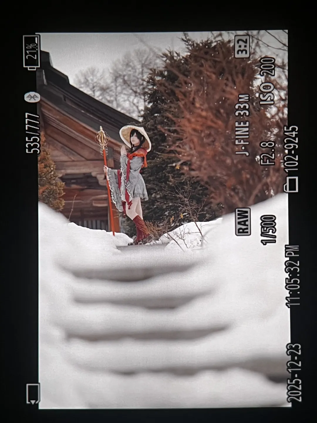 东方project, 户外摄影, 矢田寺成美cos, 长野旅行, 冬季雪景 - 第5张
