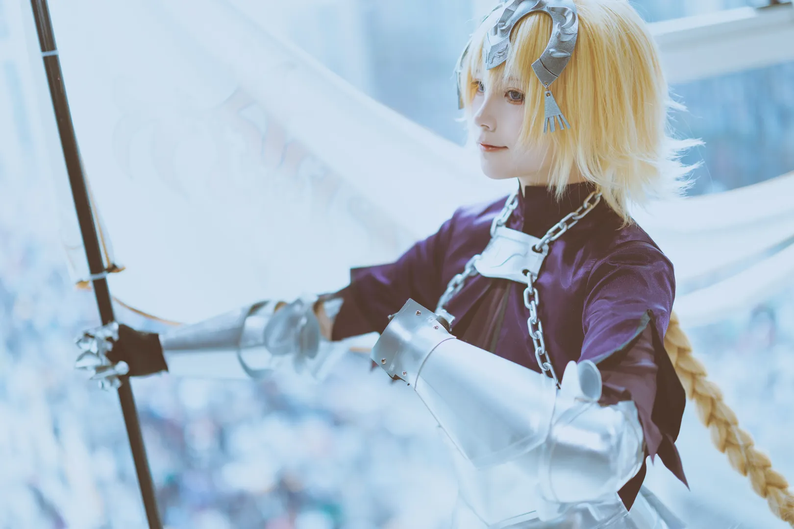 イベント撮影, Fate/Grand Order, オーバーニーソックス, ジャンヌ・ダルク コスプレ, ジャンヌ・ダルク - 10枚目