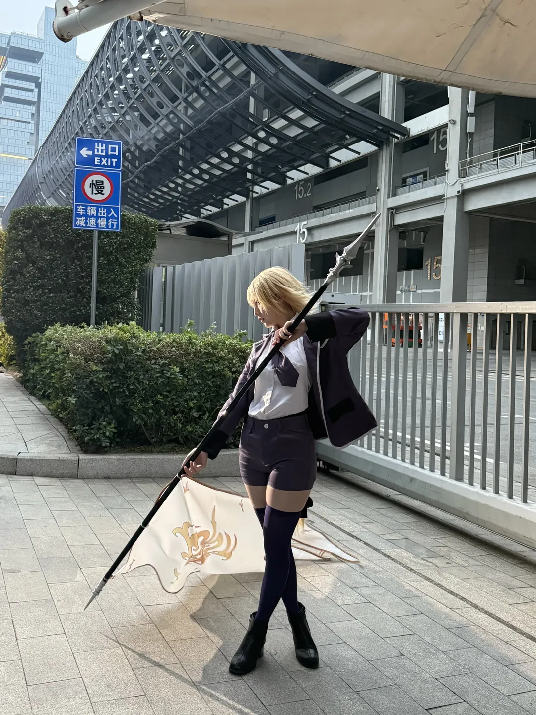 イベント撮影, Fate/Grand Order, オーバーニーソックス, ジャンヌ・ダルク コスプレ, ジャンヌ・ダルク - 14枚目