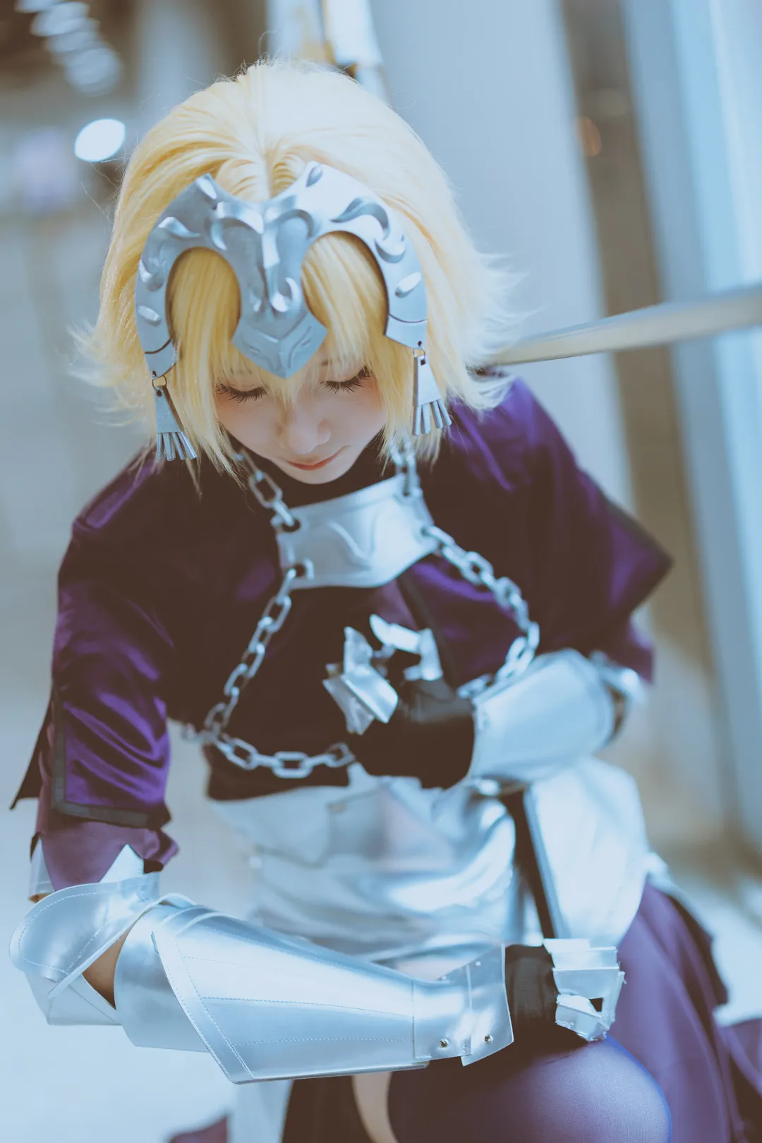イベント撮影, Fate/Grand Order, オーバーニーソックス, ジャンヌ・ダルク コスプレ, ジャンヌ・ダルク - 4枚目