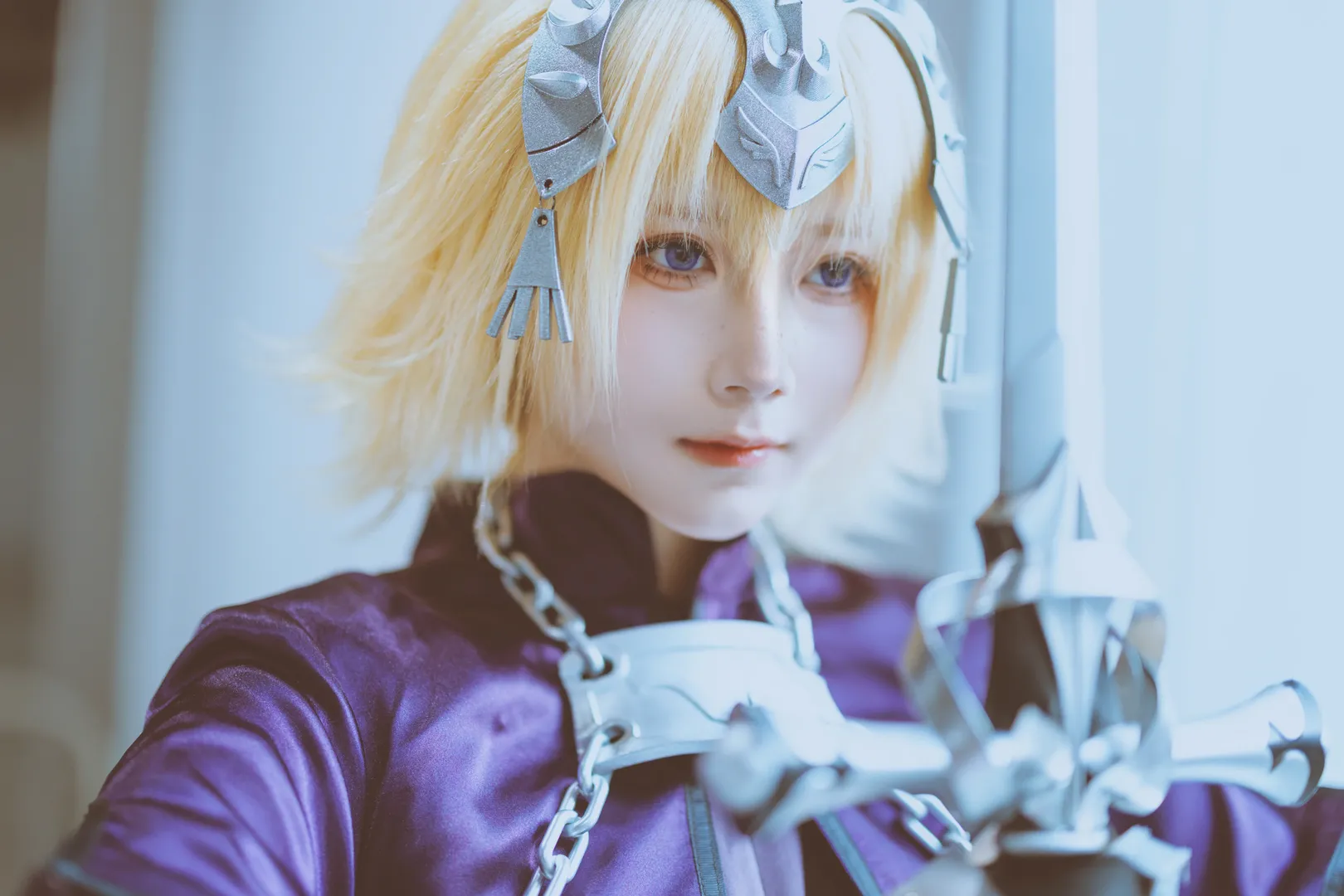 イベント撮影, Fate/Grand Order, オーバーニーソックス, ジャンヌ・ダルク コスプレ, ジャンヌ・ダルク - 5枚目