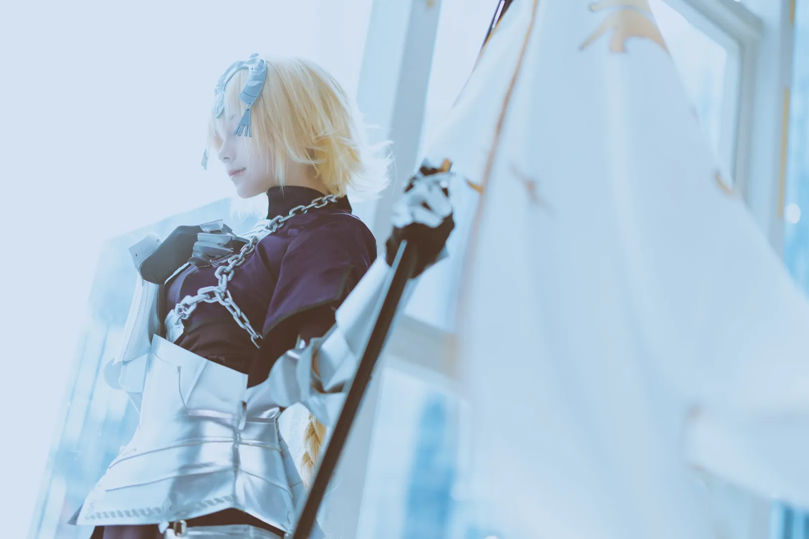 イベント撮影, Fate/Grand Order, オーバーニーソックス, ジャンヌ・ダルク コスプレ, ジャンヌ・ダルク - 7枚目