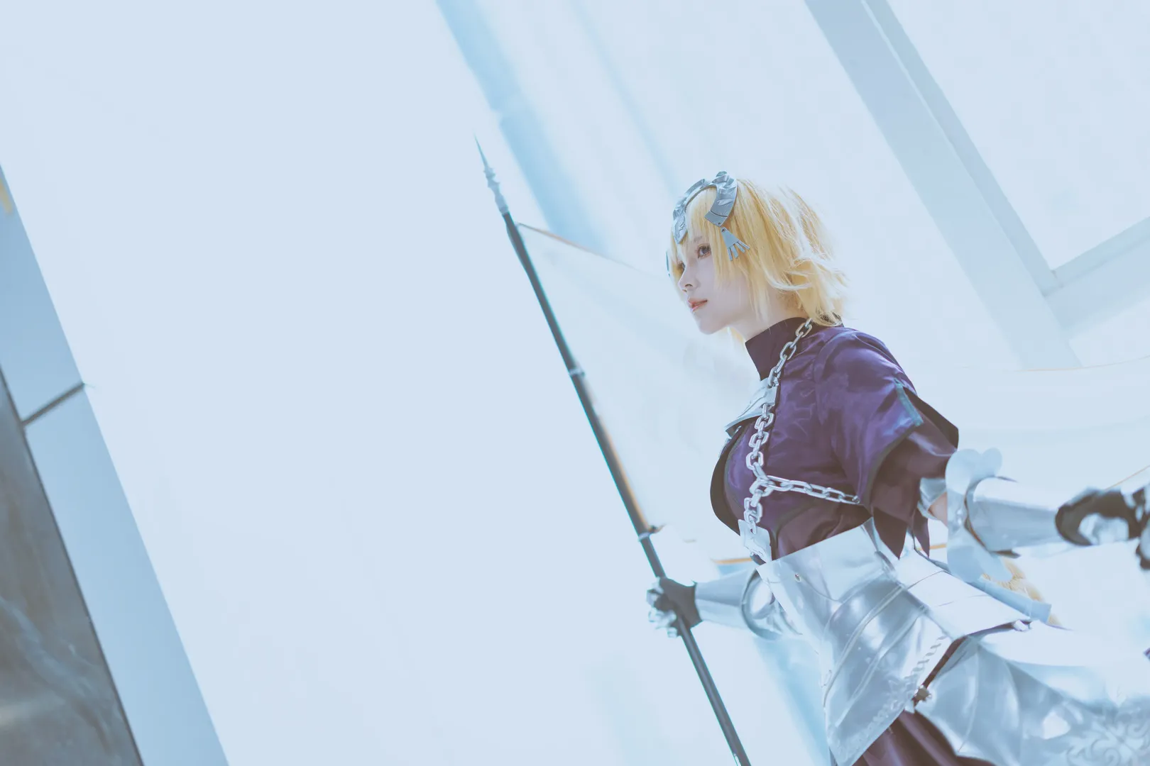 イベント撮影, Fate/Grand Order, オーバーニーソックス, ジャンヌ・ダルク コスプレ, ジャンヌ・ダルク - 8枚目