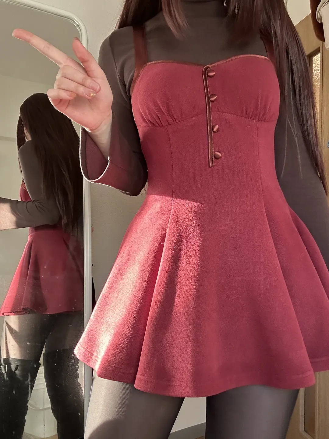 cosplay日常, 复古穿搭, 红裙造型, 苍崎青子cos, 魔法使之夜 - 第7张
